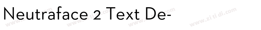 Neutraface 2 Text De字体转换 Neutraface 2 Text De字体转换